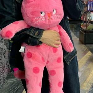 러블리 삐진 점박이 고양이 바디필로우 쿠션 60cm