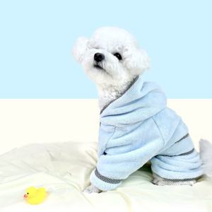 뽀송 드라이 가운 강아지 고양이 극세사 펫 목욕 샤워