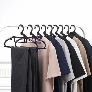 리즈 논슬립 옷걸이 60P 국내생산 TPR 소재 타이 벨트 걸이 포함 5mm 슬림 두께