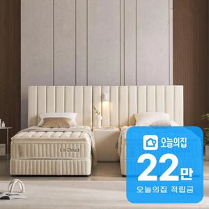 [렌탈] 루즈노 프리미엄 침대 프레임+매트리스+패널 세트 (트윈) (아이보리)