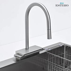 에스티로 사각 엠보 싱크볼 850 폭포 싱크대 수전 교체시공