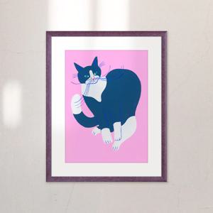 액자 Grey cat / 아가트 싱어 (Agathe Singer)