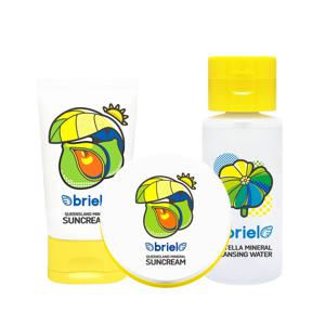 퀸즈랜드 미네랄 썬크림 70ml+퀸즈랜드 썬크림 팩트 15g+병풀 클렌징워터 250ml