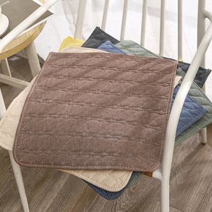 사무실 식탁 의자 패드 얇은 논슬립 사각 방석 45x45cm