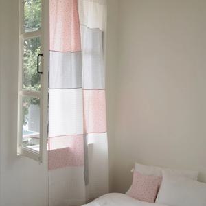 마이디어로지 패치워크 커튼 - 핑크