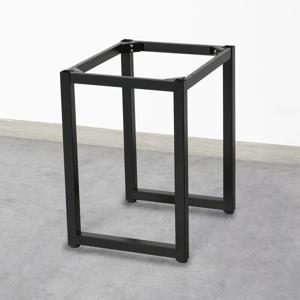 MK6050 블랙분체 40각철제 W600  x  D500 책상다리/발통