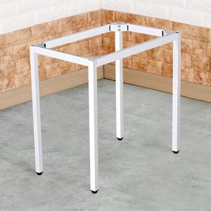 가구조절발 탁자받침대 600x450 H700 30각 철재 화이트 다리 수평조절 TW6045