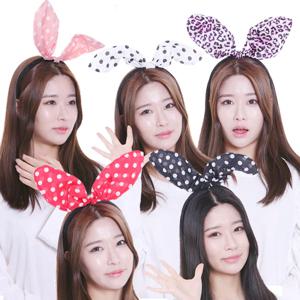 땡땡이토끼머리띠5종 파티 코스프레