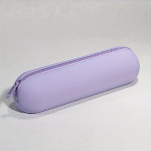 TEMU 실리콘 헤어 스트레이트너 & 립스틱 정리 파우치 - 메이크업 브러쉬, 립스틱용 대용량 휴대용 케이스 - 학생 및 전문가용 내구성 있는 화장품 보관 가방, 튼튼한 지퍼 클로저