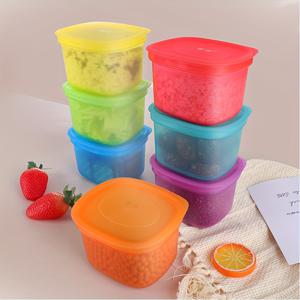 TEMU 7개 세트 주방용 컬러풀 500ml 식품 포장 상자 시리얼 콩 보관 상자 냉장고 신선 유지 상자|냉장고|김치냉장고|쌀냉장고