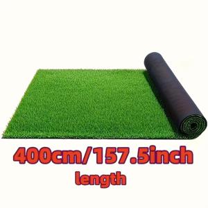 TEMU 1롤 초장형 157.49인치(1300cm) 인조 잔디 - 내구성 강한 UV 방지 & 날씨에 강한 리얼리스틱 그린 터프, 안정적인 인터로킹 블레이드 - 도구 없이 설치 가능, 저유지보수 실내/야외 카펫, 정원, 파티오, 결혼식, 놀이터용 애완동물 친화적 마당 - 내구성 플라스틱 잔디 표면, 자연스러운 외관
