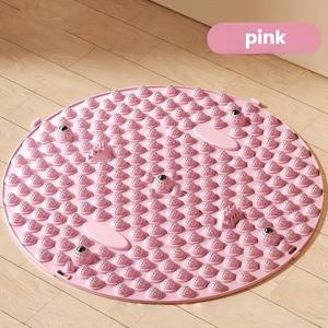 TEMU 53cm 지압 매트 - 조깅 디자인의 발 마사지 및 휴식용, 보라색, 타월로 첫 번째 사용, 홈 피트니스 & 웰니스 도구, 지압 매트, 조깅용 발화, 현대적인 홈 데코, 내구성 있는 구조