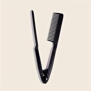TEMU V자형 헤어 스트레이트닝 빗 DIY 헤어드레싱 스트레이트너 헤어드레싱 뷰티 도구