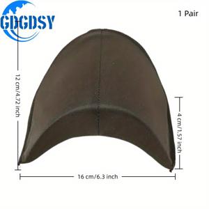 TEMU 1쌍 GDGDSY 두꺼운 어깨 패드 - DIY 재킷, 웨딩 티셔츠 & 파티웨어용 3D 컨투어 디자인, 태일러링 원단 소재 (블랙), 패션 액세서리, 스타일리시 패딩, 매끄러운 마감, 웨딩 플래너