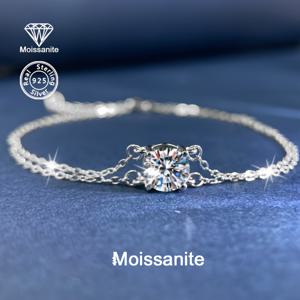 TEMU 925 실버 1캐럿 모이사나이트 다용도 여성용 럭셔리 브레이슬릿 - 일상, 생일, 발렌타인데이, 크리스마스, 할로윈, 추수감사절, 새해, 파티 및 결혼식 선물에 완벽한 선택