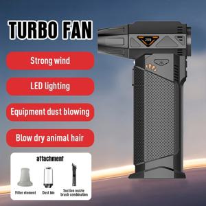 TEMU 2-in-1 휴대용 터보 팬 LED 조명, 브러시리스 모터, 다중 액세서리 포함 - 듀얼 모드 무선 전기 블로워 및 진공 청소기, 고속 공기 흐름, USB 충전식 배터리 - 가정, 사무실, 차량, 컴퓨터 청소 및 야외 캠핑에 완벽 - 남성, 아빠, 남편, 여성을 위한 이상적인 선물|차량용선풍기|캠핑선풍기|에어컨선풍기