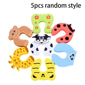TEMU 5pcs 무작위 스타일 아기 어린이 안전 도어 스톱퍼 동물 거품 도어 클립 크리스마스, 할로윈, 추수 감사절 선물