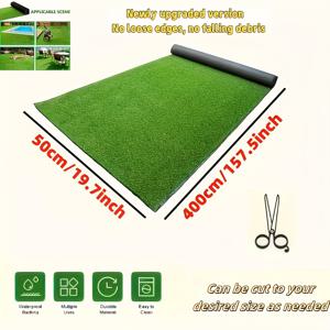 TEMU 400cm*50m 대형 럭셔리 인공 잔디 매트, 내구성 있는 플라스틱 소재, 실내외용 합성 잔디, 애완동물 친화적 잔디 매트, 정원, 발코니, 파티오, 뒷마당, 수영장 옆, 레스토랑, 호텔에 적합한 고급 장식 인공 잔디 매트