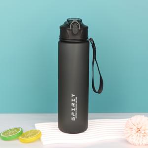TEMU 그린웰 26온스 매트 스포츠 물병 - 누수 방지, BPA 프리 PC 소재와 실리콘 빨대 및 휴대용 스트랩 포함, 체육관, 야외 활동, 하이킹, 러닝용 내구성 있는 휴대용 물병 - 블랙 & 핑크 옵션, 슬림 디자인, BPA프리 재질