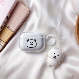 TEMU AirPods Pro/Pro 2 호환 귀여운 큰 개와 곰 인형 케이스, AirPods 1세대/2세대/3세대 헤드폰 보호 커버