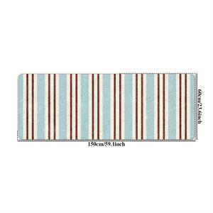 TEMU 1pc 인조 양털 1000g 두께 10mm 40x110cm 침실 카펫 블루 롱 사이즈 카펫 미끄럼 방지 부드럽고 편안한 바닥 매트 거실 침대 옆 옷장 라운지에 적합