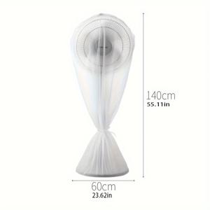 TEMU 1pc 팬 먼지 커버, 전기 팬 커버, 가정용 수직 바닥 스탠딩 올인원 유니버설 커버 먼지 보호 커버|서큘레이터선풍기