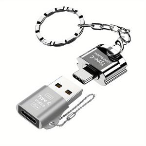 TEMU 아이폰 16용 USB C to USB3.0 OTG 어댑터 2개 세트, USB3.1 Type C to Micro-SD TF 카드 리더 포함, 노트북 삼성 샤오미 화웨이 오포 비보 15개