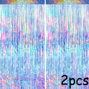TEMU 2pcs 긴 2m, 넓은 1m 은색 글리터 배경, 생일, 70년대 80년대 90년대 테마 디스코 파티, 솔로 파티, 하와이 파티, 머메이드 파티, 오션 테마 파티, 파티 장식에 적합합니다.