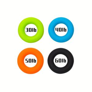 TEMU 4pcs 손 트레이너, 손목 손가락 그립 트레이너, 강도 트레이닝 손가락 트레이너, 근육 트레이닝용 실리콘 반지, 스포츠, 등산, 보르더링, 피트니스