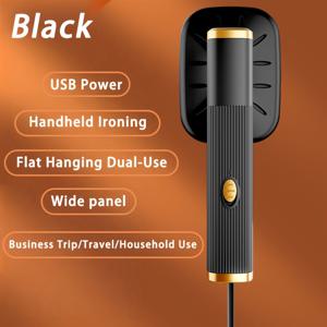TEMU 휴대용 핸드헬드 다림질 기계, USB 전원 - 여행에 적합한 미니 다림질 기계, 자동 온도 조절 기능 및 건식/습식 열 프레싱 설정, 가정, 사무실 및 야외 의류 관리에 적합