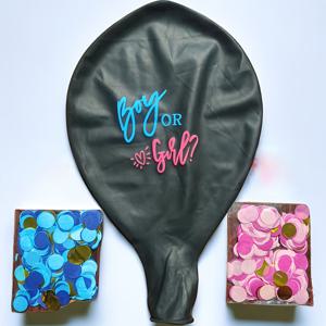 TEMU 3개 세트 36인치 엑스트라 라지 성별 공개 테마 파티 장식 유연한 알루미늄 호일 풍선 세트 종이 클립, 할로윈 장식, 크리스마스 장식
