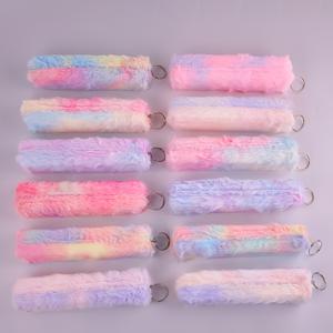 TEMU 12개 소프트 파스텔 연필 케이스 - 푹신한 모조 퍼 질감, 파스텔 색상 (핑크, 보라, 블루, 노랑, 그린) - 학교, 사무실, 여행용 정리함 - 학생 및 전문가를 위한 이상적인 개학, 할로윈, 크리스마스 선물, 귀여운 데스크 장식, 공부 액세서리, 내구성 있는 파우치, 문구류 홀더|필통