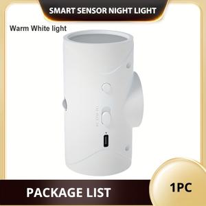 TEMU 리항스타 스마트 모션 센서 LED 벽등, 자석식 계단 조명, 3-in-1 스마트 조명 모드 (모션 센서, 타이머, 디머), 에너지 효율 LED 실내 조명, 자동 켜기/끄기, 간편한 자석 설치 (복도, 침대 옆, 책상, 옷장용) - 스마트 홈 시스템 호환, 에너지 절약형 스마트 조명, 충전식 벽등