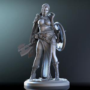 TEMU 54mm 바이킹 전사 풀 아머 키트 모델, 고정밀 3D 프린팅 내구성 플라스틱, 게이머 롤플레잉용, 선물 아이디어