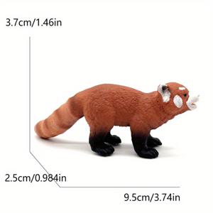 TEMU 1개 미니어처 야생 동물 모형 세트 4종: 리얼리스틱 PVC 페렛, 사자 새끼, 그리즐리 곰, 대머리 독수리 및 올빼미 피규어 홈 데코 또는 컬렉션 디스플레이용