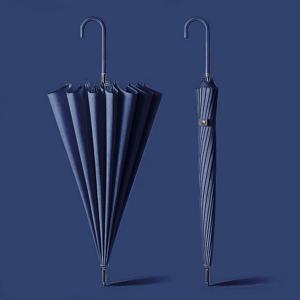 TEMU 16-Bone 자동 우산, 긴 손잡이 및 곡선 손잡이 - 두꺼운 내구성 있는 디자인, 자동 열기 고품질 직물, 비즈니스 캐주얼 사용을 위한 우아한 , 야외 우산, 세련된 금속 액센트, 두꺼운 리브|패션