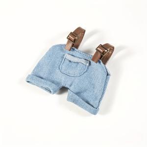 TEMU 1pc 만화 곰 플러시 개 인형 의상, 폴리에스터, 손세탁만, 귀여운 동물 의상과 배낭 스트랩, 오버롤과 반바지, 만화 패턴, 애완동물 의상과 놀이용!
