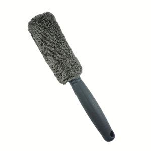 TEMU 플라스틱 손잡이가 있는 휴대용 타이어 브러시 - 자동차 세차, 타이어 청소 및 디테일링을 위한 내구성 강한 PVC 에르고노믹 그립 - 타이어, 림, 휠을 위한 효율적인 스크럽 도구, 가정 및 전문가용 컴팩트 디자인, 튼튼한 구조의 타이어 클리닝 브러시