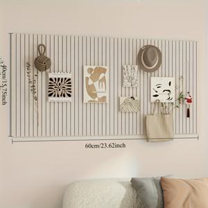 TEMU 1 대형 펠트 벽 타일 - 홈 & 오피스 장식용 라운드 코르크 게시판, 15.75x23.62인치, 2가지 색상으로 제공되는 푸시핀 포함, 사진, 메모, 노트, 보호 홈 장식에 이상적