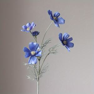 TEMU 1개 리얼리스틱 인조 국화 꽃 줄기 - 고품질 플라스틱, 생생한 터치감, 다양한 컬러 옵션으로 홈 데코, 웨딩, 파티, 계절별 명절 (발렌타인데이, 크리스마스, 추수감사절) - 관리 필요 없음, 배터리 없는 테이블 센터피스