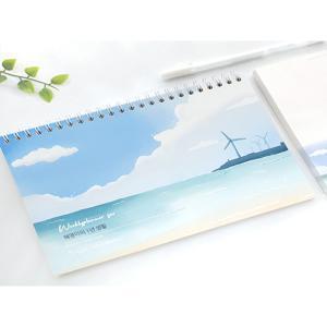 [제이로그] [맞춤문구]A5 만년형 위클리 플래너 - 제주, 바람길