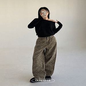 주문폭주????레오파드????호피 와이드 팬츠 - 국산 고퀄 긴바지 요즘 유행! 애니멀 포켓 체형커버 코디추천 레오파드 무늬  호피바지 간절기 가을 고퀄리티 얼리어텀