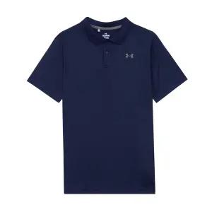 UA 퍼포먼스 여성 아동 주니어 반팔티 폴로티 카라티 네이비 1377346-410