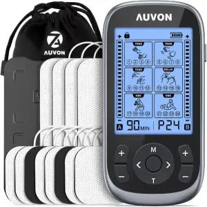 AUVON 3-in-1 TENS 유닛 근육 자극기  24가지 모드