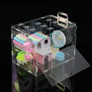 [콩심팥심]DIY 아크릴 햄스터 케이지 풀세트(시소집) 햄스터집
