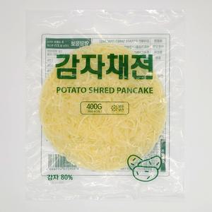 감자채전 감자튀김 부침개 캠핑 간편식 야식 400g 대용량 25cm