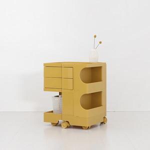 인터데코 바퀴달린 회전서랍 트롤리 (2단) MK37001