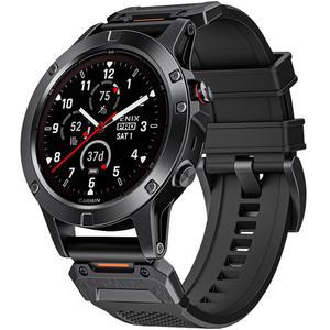 특수 부대 울트라 밴드 22mm Garmin Fenix 8 47MM/Fenix 5/Fenix 6/Fenix 7 밴드용, 퀵 릴리즈 내구성 NBR 고무 시계 밴드, 피닉스 5 플러스/피닉스 6 프로/피닉스 프로/포러너 935용
