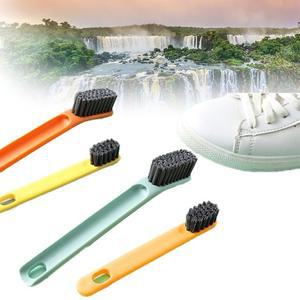 청소솔 세탁솔 이중 운동화 브러쉬 4개 색상랜덤 (WFGJG2E)