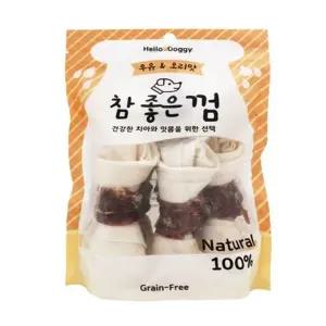 고품질 참좋은 우유 오리맛 껌 6p 강아지 애견 치석관리 간식 (WD037C4)